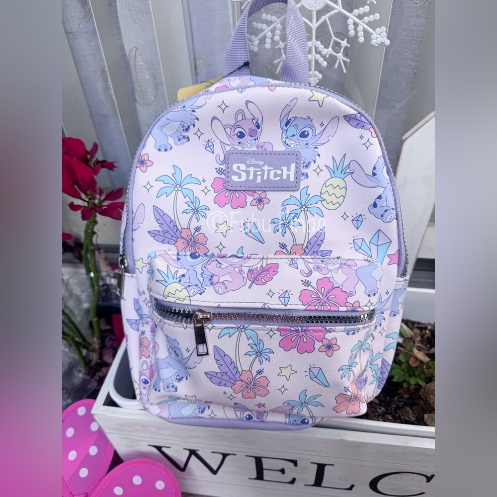 Stitch and Angel Mini Backpack